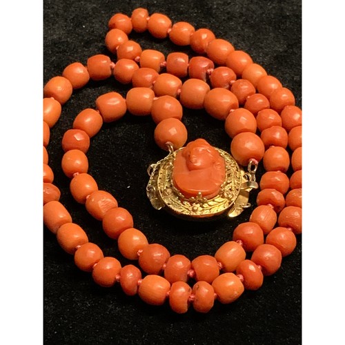 Collana antica perle corallo
