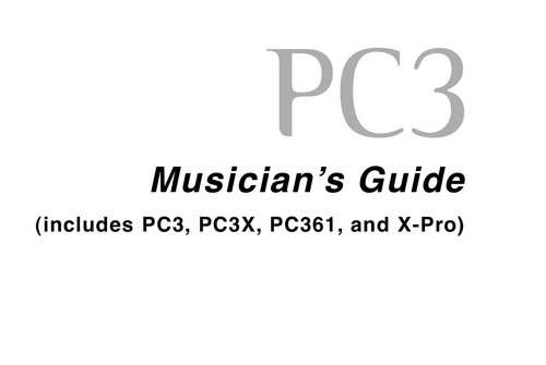 Kurzweil pc3 pc3x - pc3, pc361