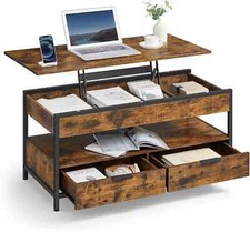 Tavolino da Caffè con Ripiano Ripiano Cassetto Ripiano Arredo Soggiorno in Legno