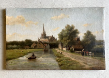 ANTICO DIPINTO OLIO J.J