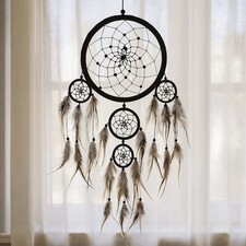 Acchiappasogni con Piume Artigianale – Ø 17 cm Lunghezza 55 cm –0109251402