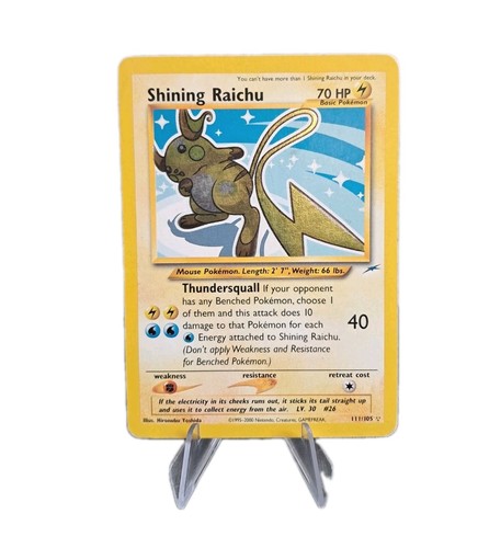 Carte pokémon shining - shining, raichu