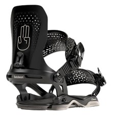 Bataleon Chaos Asym Uomo Attacchi-Snowboard Freeride Nero 2023 Nuovo