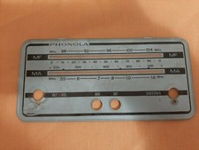 SCALA PARLANTE ORIGINALE Sintonia RADIO D'EPOCA PHONOLA Ricambio Usato CM 19 X 9