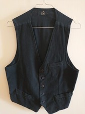gilet uomo colore blu tg 48 97% cotone 3% elasten usato in ottimo stato