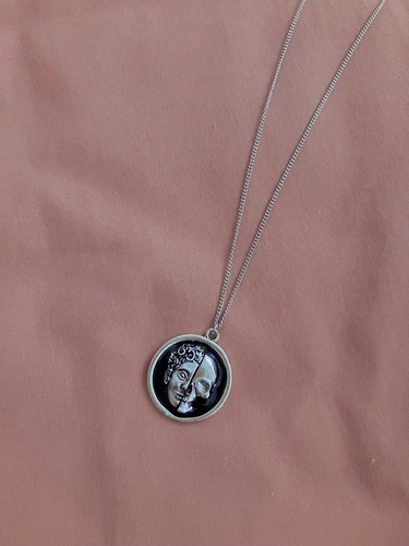 Collana teschio vintage catena