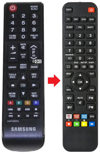 Telecomando adatto per samsung - per,