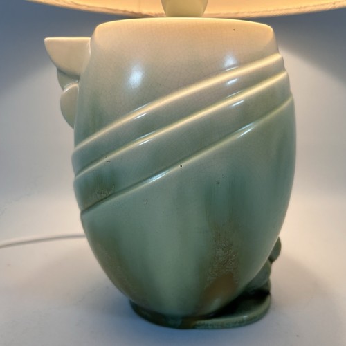 Vintage green ceramic drip - green,