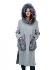 Giacca in cashmere lana grigio