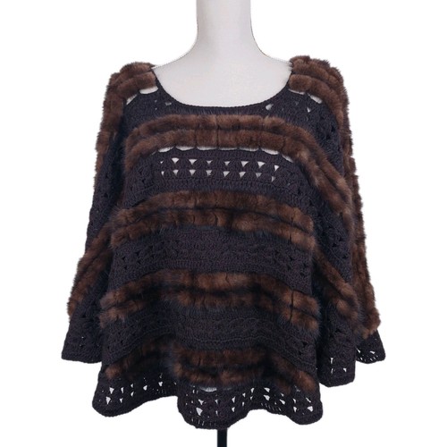 Poncho bolero maglia mantello