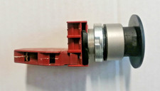 PULSANTE A FUNGO NERO 40MM DIAMETRO 22 CEMA P9MEM4NN + 1NO + 1NC P9B11VN