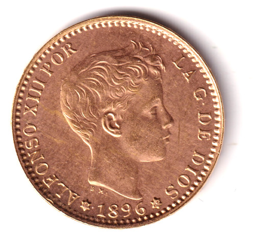 España pesetas oro 1896 - espaÑa,