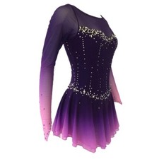 Abito pattinaggio figura viola