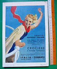 Pubblicità 1935 Italia flotte