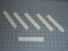 6 x tile White LEGO ref 6636