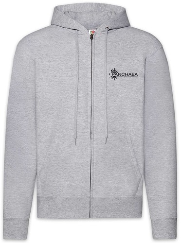 Felpa con cappuccio zip - cappuccio, e