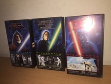 VHS Videocassetta Lucasfilm 3x GUERRE STELLARI TRILOGIA anno 1995 Originali