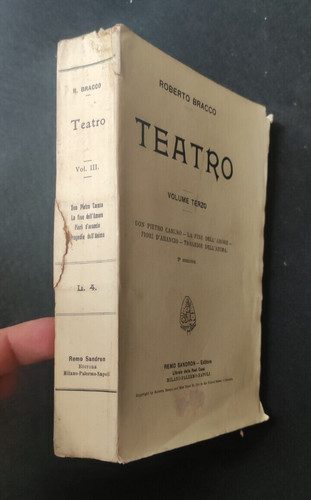 Roberto bracco teatro volume - roberto,