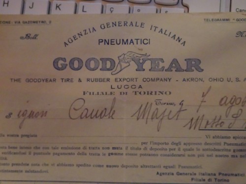 Antico documento pneumatici - antico,