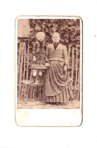 Foto cdv bella signora con - foto,