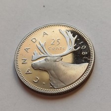 Moneta Canada 25 Cent 1981