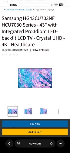 Samsung class tu7000b 4k - 43",