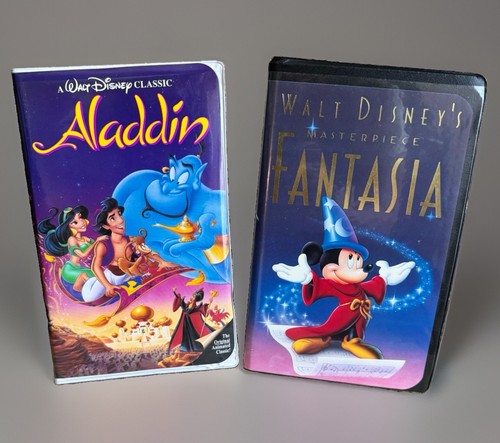 Disney aladdin fantasia - &, vhs