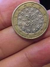 Moneta da 1 Euro Portogallo,  emissione 2002 - circolata - RARA