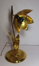 Lampada Tavolo Vintage Design Fiore Ottone Anni 60 Stile Barbi Modernariato