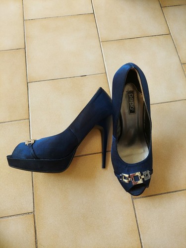 Scarpe decoltè tacco blu - decoltè, 38