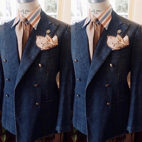 Blazer uomo denim vintage