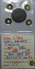 Regno d'Italia Vittorio Emanuele II - 2 CENTESIMI 1862 N - R5 - Perizia qBB
