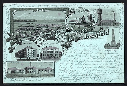 Litografia lager lechfeld - litografia, lager-lechfeld
