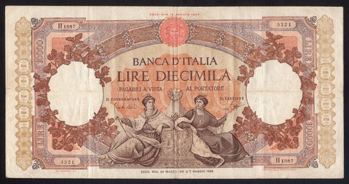10000 lire italia repubbliche - 10000,