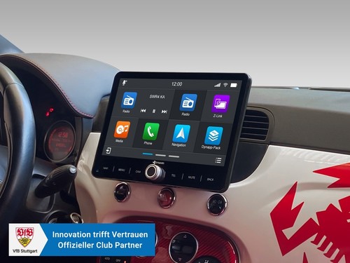 Per fiat 500 radio - 10,1", auto
