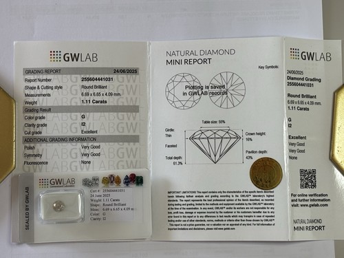 Diamante naturale ct - diamante, 1.11