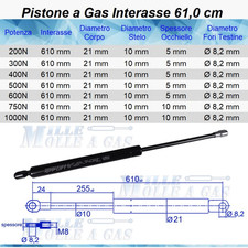 2 pezzi PISTONE MOLLA A GAS