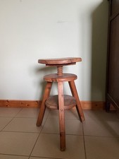 Sgabello Legno Girevole