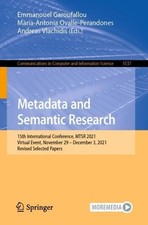 Metadata and Semantic Research - 9783030988753