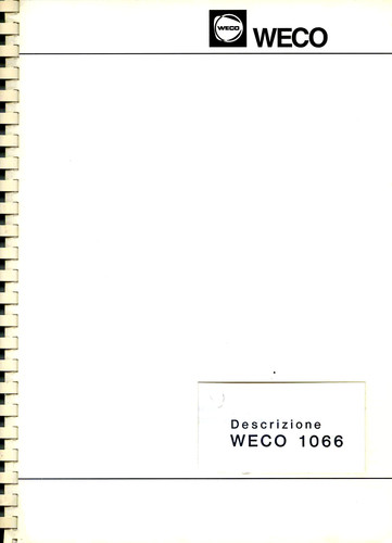 Weco optik maschinen - ",