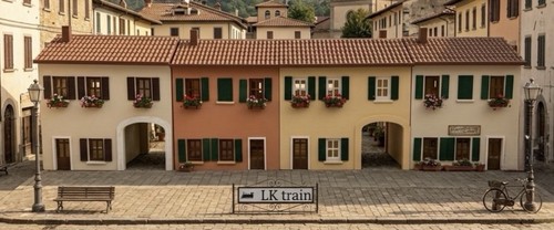 Train case paese - case,