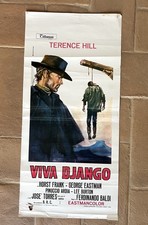 LOCANDINA ORIGINALE VIVA DJANGO PREPARATI LA BARA TERENCE HILL SPAGHETTI WESTERN