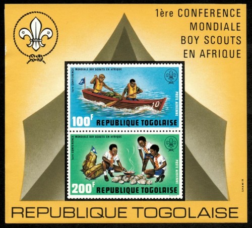 Togo 1973 boy - togo, canoa