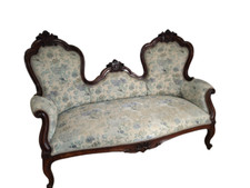 Divano Luigi Filippo in noce -