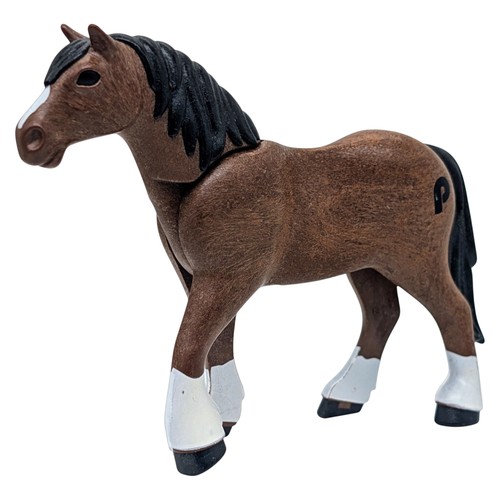 Playmobil cavallo marrone