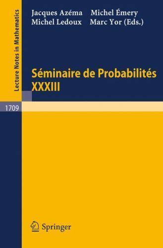 Seminaire probabilites - seminaire, de