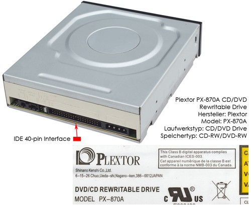 13 33cm plextor - 5,25", 13.33cm