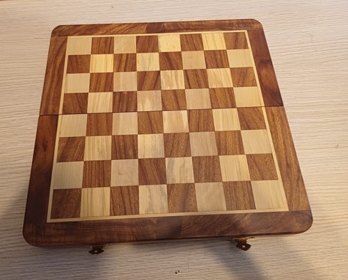 Scacchiera legno pieghevole - scacchiera, in