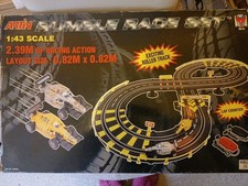 Vintage Artin Rumble Race Set Scaletrix Inc 2 F1 Cars Pista Ecc Ottime Condizioni 