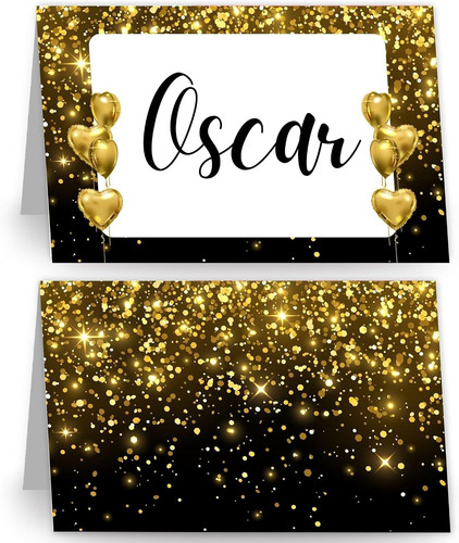 Segnaposto compleanno oro - segnaposto, 50